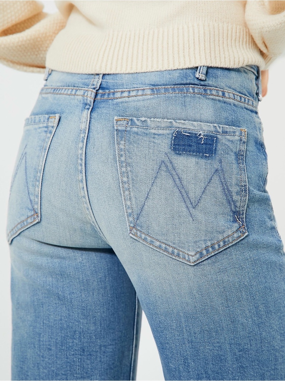 NWT Mother Denim Hustler Roller Fray 31 I confess